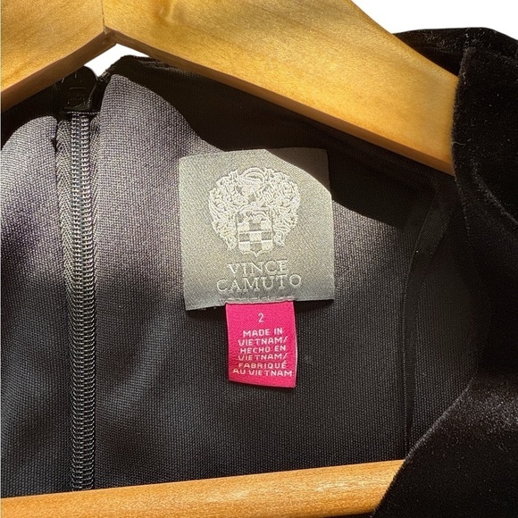 Vince Camuto Velvet Twist-Front Dress - Picture 10 of 11